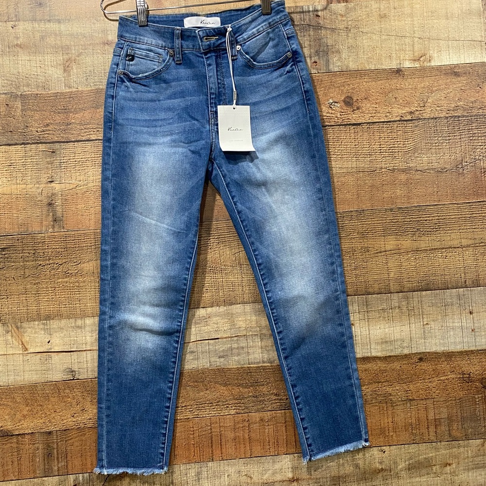 New With Tags Kancan Raw Hem Cropped Capris Jeans Size 3